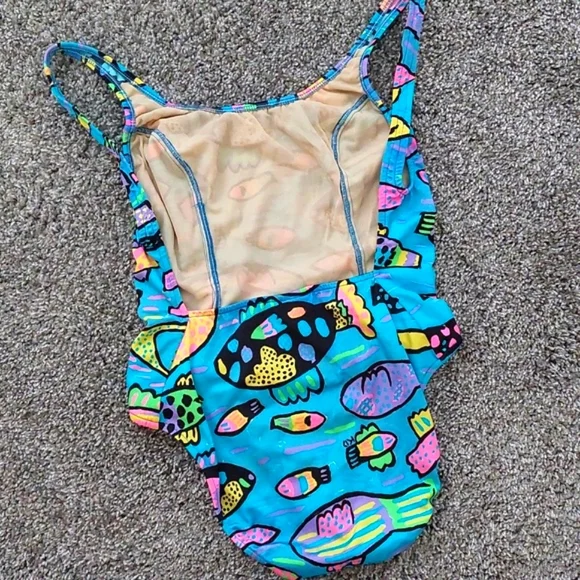 Rare Ken Done swimsuit, tropical fish, size 10 - Picture 2 of 5